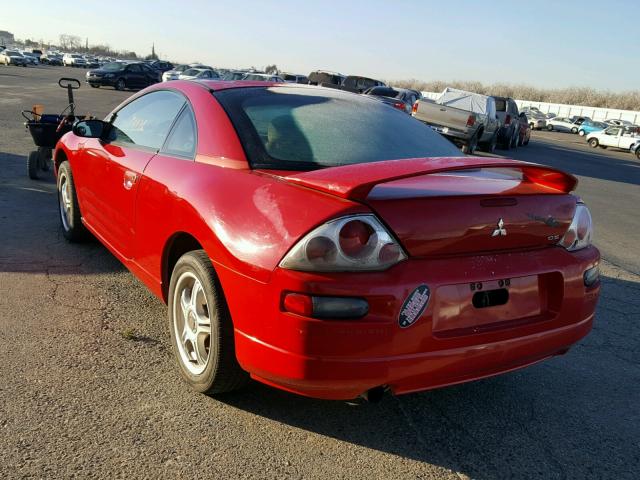 4A3AC44G43E092695 - 2003 MITSUBISHI ECLIPSE GS RED photo 3