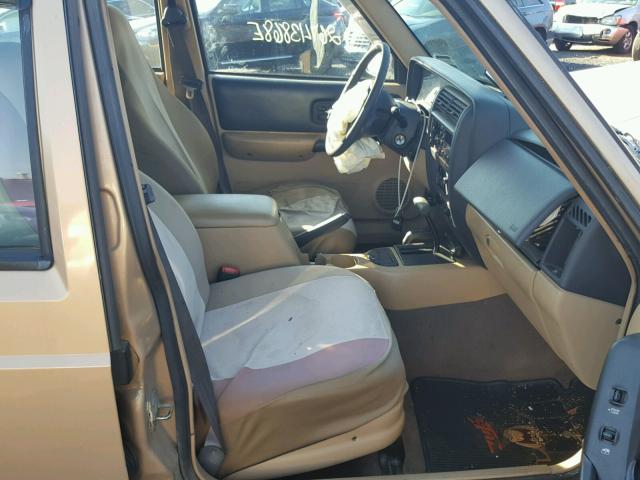 1J4FF58SXYL199722 - 2000 JEEP CHEROKEE C TAN photo 5