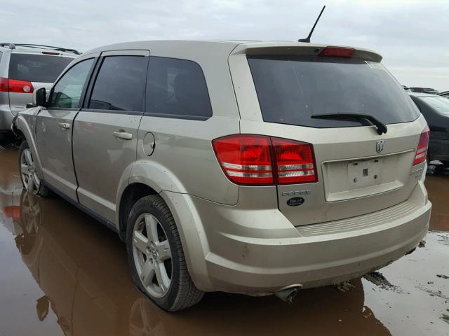 3D4GG57VX9T522260 - 2009 DODGE JOURNEY SX TAN photo 3