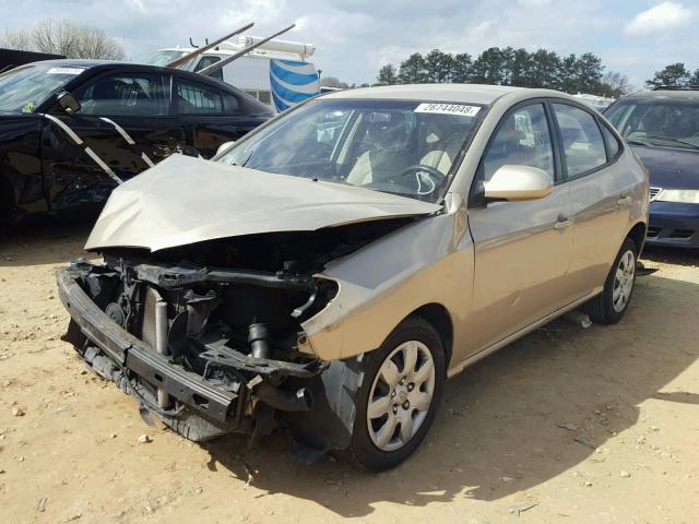 KMHDU46D88U497306 - 2008 HYUNDAI ELANTRA GL GOLD photo 2