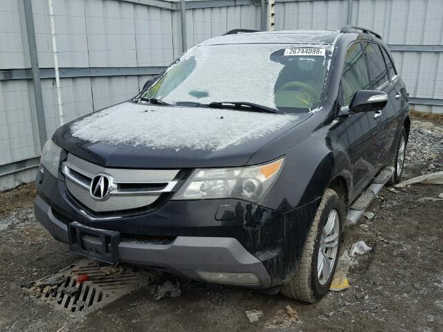 2HNYD28887H003855 - 2007 ACURA MDX SPORT BLACK photo 2