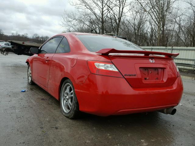 2HGFG11866H553497 - 2006 HONDA CIVIC EX RED photo 3