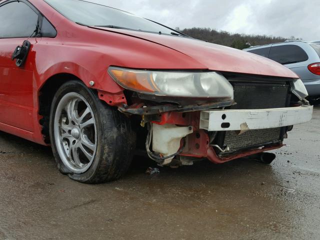 2HGFG11866H553497 - 2006 HONDA CIVIC EX Qırmızı foto 9