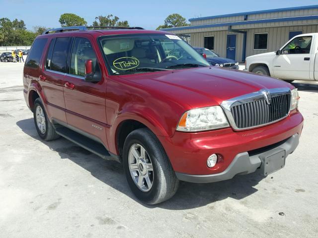 5LMEU78H53ZJ47033 - 2003 LINCOLN AVIATOR RED photo 1