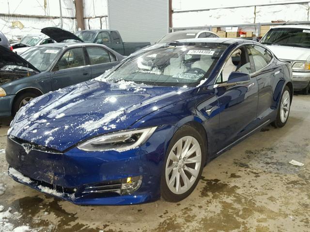 5YJSA1E23GF174209 - 2016 TESLA MODEL S Կապույտ լուսանկար 2
