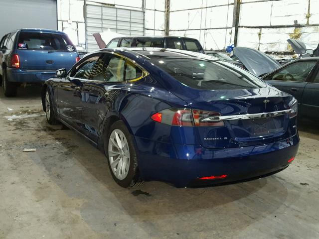 5YJSA1E23GF174209 - 2016 TESLA MODEL S Կապույտ լուսանկար 3