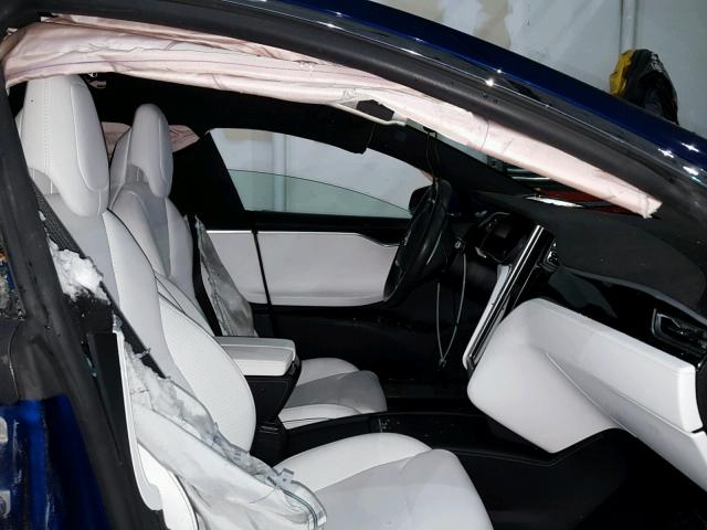 5YJSA1E23GF174209 - 2016 TESLA MODEL S Կապույտ լուսանկար 5