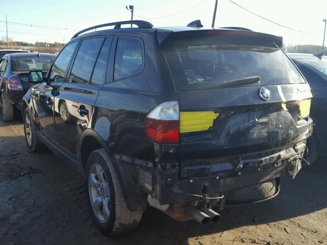 WBXPC93488WJ19421 - 2008 BMW X3 3.0SI BLACK photo 3