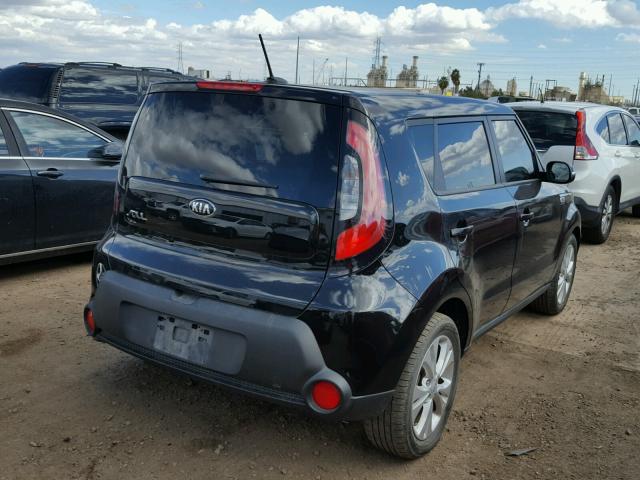 KNDJP3A53E7076998 - 2014 KIA SOUL + BLACK photo 4