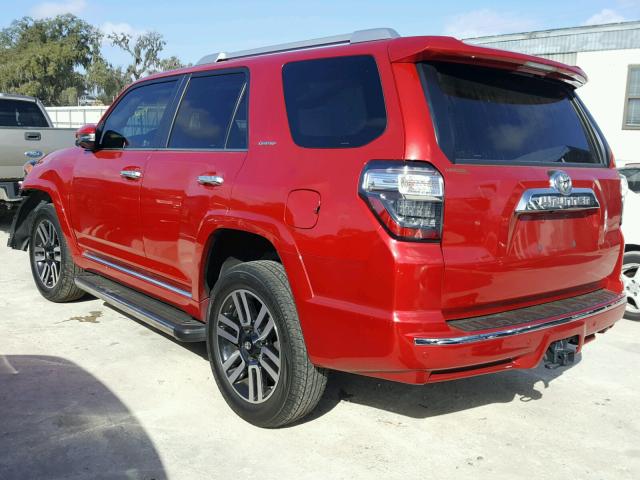 JTEZU5JR2F5093682 - 2015 TOYOTA 4RUNNER SR BURGUNDY photo 3