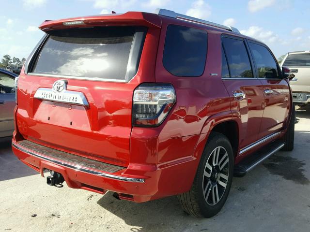 JTEZU5JR2F5093682 - 2015 TOYOTA 4RUNNER SR BURGUNDY photo 4