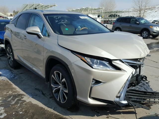 2T2BZMCA7HC132258 - 2017 LEXUS RX 350 BEIGE photo 1