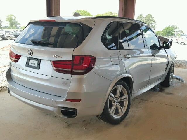 5UXKR6C55F0J74064 - 2015 BMW X5 XDRIVE5 SILVER photo 4