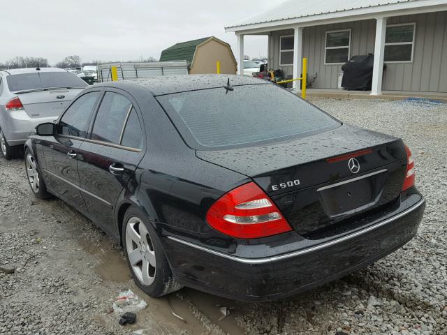 WDBUF70J45A632047 - 2005 MERCEDES-BENZ E 500 BLACK photo 3