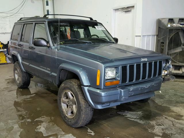 1J4FJ68S9WL126701 - 1998 JEEP CHEROKEE S BLUE photo 1