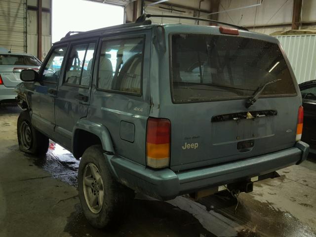 1J4FJ68S9WL126701 - 1998 JEEP CHEROKEE S BLUE photo 3