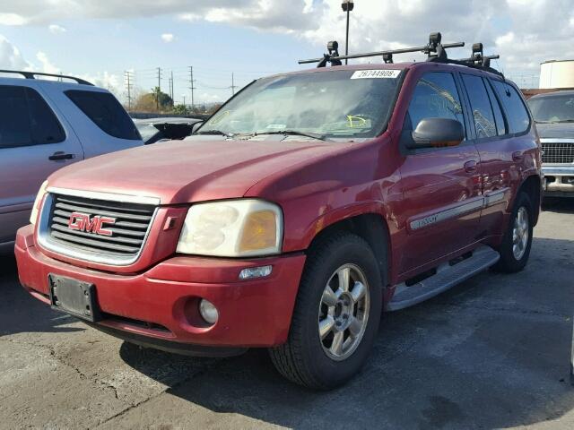 1GKDS13S622373392 - 2002 GMC ENVOY BURGUNDY photo 2