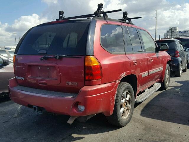 1GKDS13S622373392 - 2002 GMC ENVOY BURGUNDY photo 4