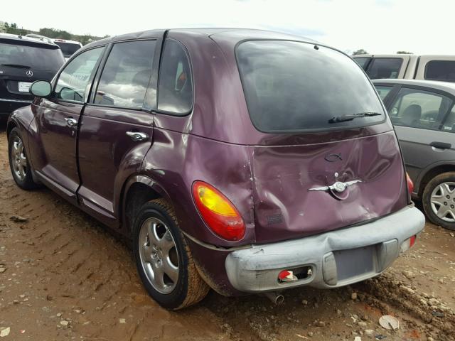 3C8FY4BB71T592458 - 2001 CHRYSLER PT CRUISER PURPLE photo 3