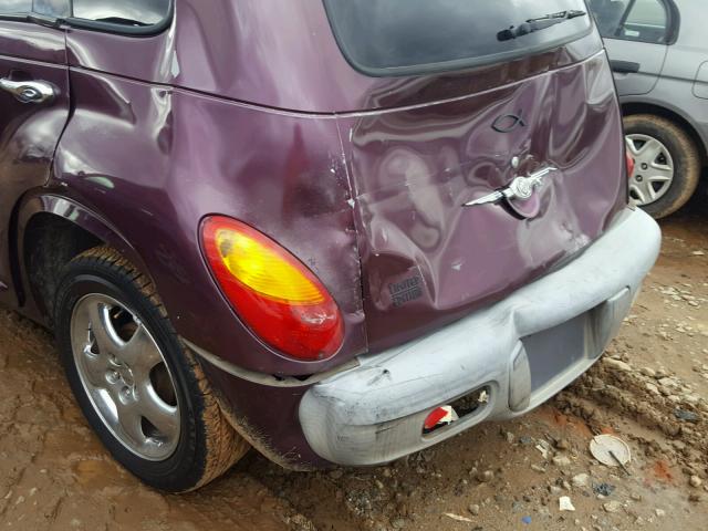 3C8FY4BB71T592458 - 2001 CHRYSLER PT CRUISER PURPLE photo 9