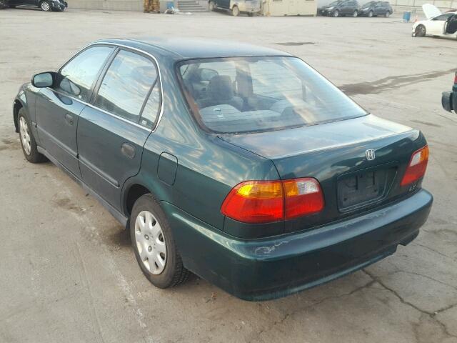 JHMEJ6670YS009161 - 2000 HONDA CIVIC LX GREEN photo 3