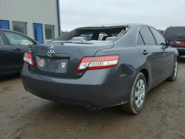 4T1BF3EK6BU715908 - 2011 TOYOTA CAMRY BASE GRAY photo 4