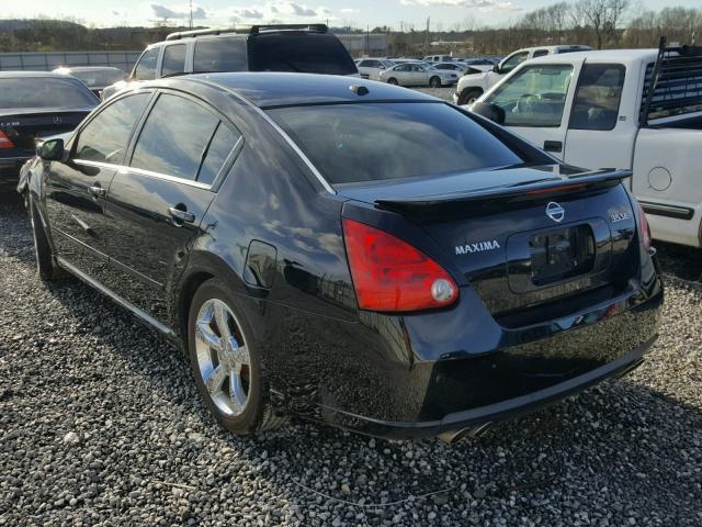 1N4BA41EX8C831352 - 2008 NISSAN MAXIMA SE BLACK photo 3