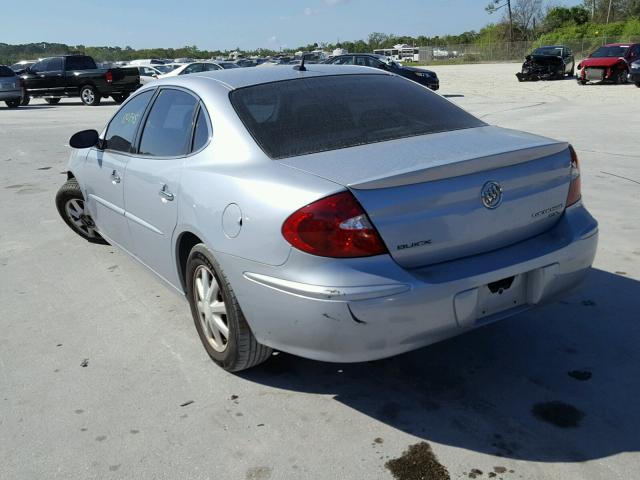 2G4WD582161127687 - 2006 BUICK LACROSSE C SILVER photo 3