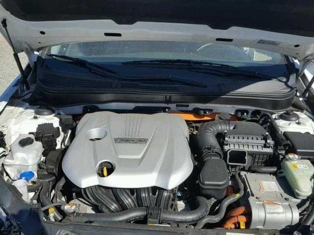 KMHEC4A46CA030846 - 2012 HYUNDAI SONATA HYB WHITE photo 7