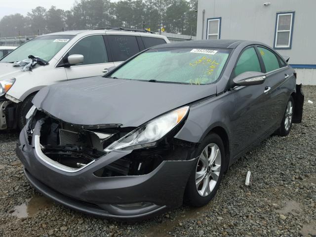 5NPEC4AC3CH459222 - 2012 HYUNDAI SONATA SE GRAY photo 2