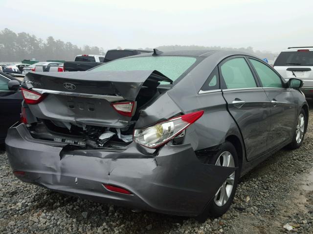 5NPEC4AC3CH459222 - 2012 HYUNDAI SONATA SE GRAY photo 4