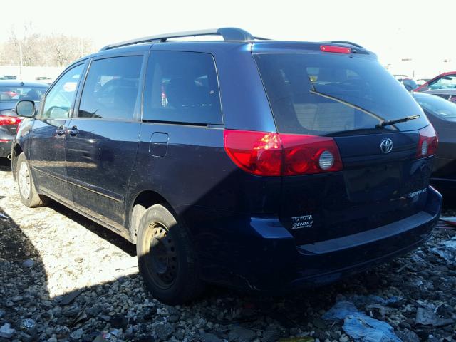 5TDZA23C16S461266 - 2006 TOYOTA SIENNA CE BLUE photo 3