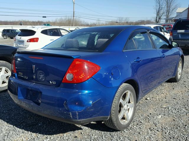 1G2ZG58N974195104 - 2007 PONTIAC G6 BASE BLUE photo 4