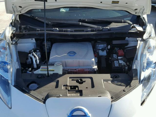 1N4AZ0CP2DC422235 - 2013 NISSAN LEAF S WHITE photo 7