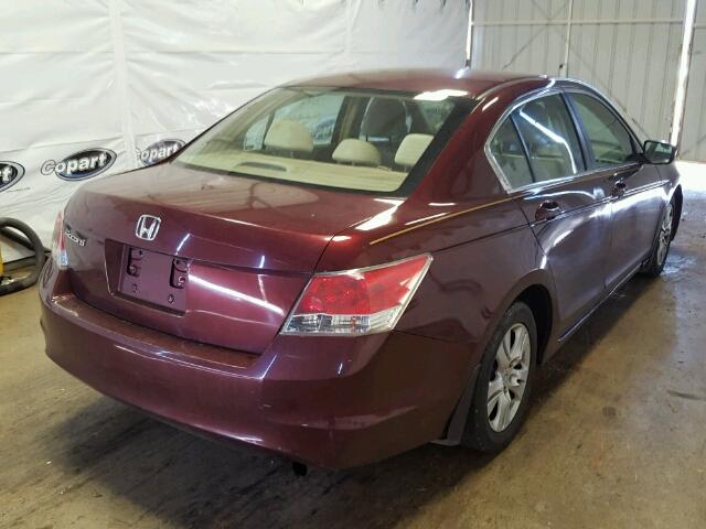 1HGCP26469A102068 - 2009 HONDA ACCORD LXP BURGUNDY photo 4