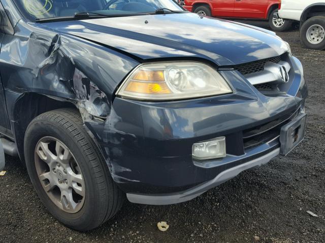 2HNYD18835H524103 - 2005 ACURA MDX TOURIN GRAY photo 9