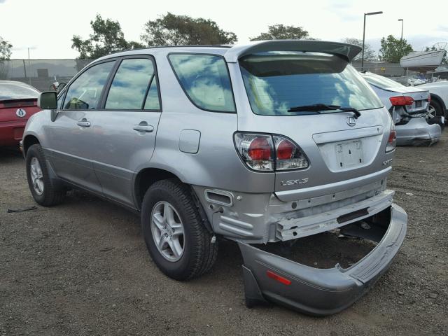 JTJHF10U510202339 - 2001 LEXUS RX 300 SILVER photo 3