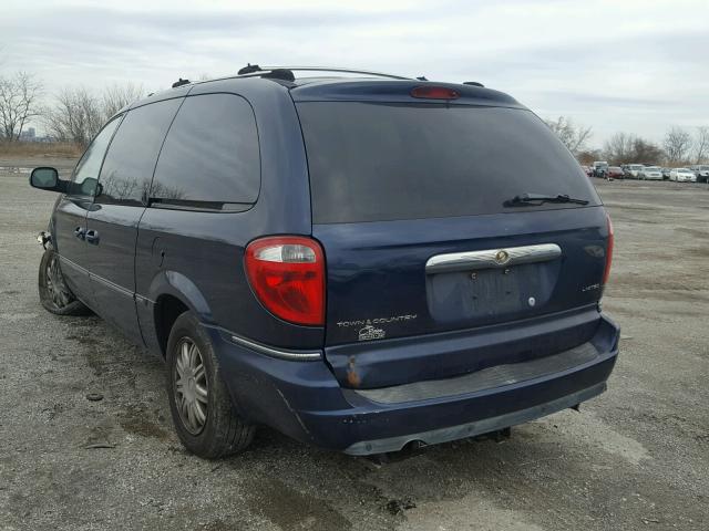 2C8GP64LX5R506013 - 2005 CHRYSLER TOWN & COU BLUE photo 3