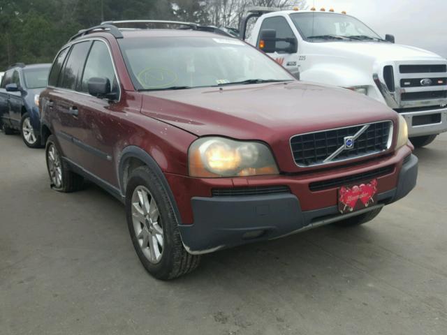 YV1CZ91HX41095527 - 2004 VOLVO XC90 T6 MAROON photo 1