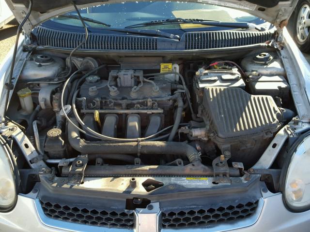 1B3ES56C05D263282 - 2005 DODGE NEON SXT SILVER photo 7