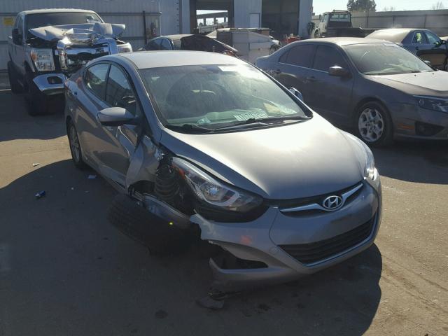 KMHDH4AE9FU252774 - 2015 HYUNDAI ELANTRA SE GRAY photo 1