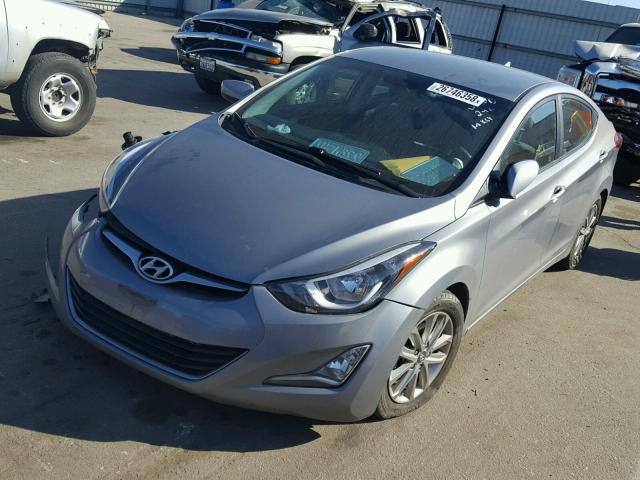 KMHDH4AE9FU252774 - 2015 HYUNDAI ELANTRA SE GRAY photo 2