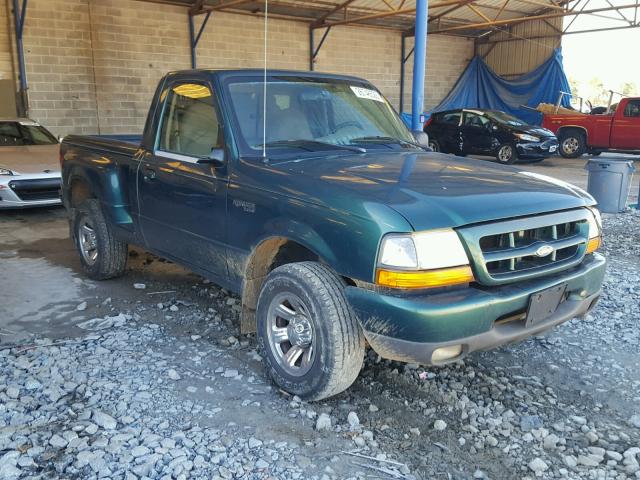 1FTYR10V0YPA20326 - 2000 FORD RANGER GREEN photo 1