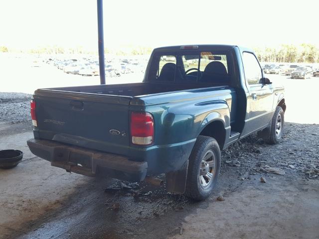 1FTYR10V0YPA20326 - 2000 FORD RANGER GREEN photo 4