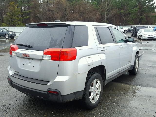 2GKALNEK7F6406848 - 2015 GMC TERRAIN SL SILVER photo 4