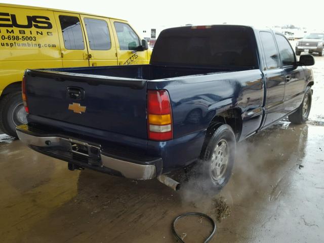 2GCEC19W6X1226908 - 1999 CHEVROLET SILVERADO BLUE photo 4