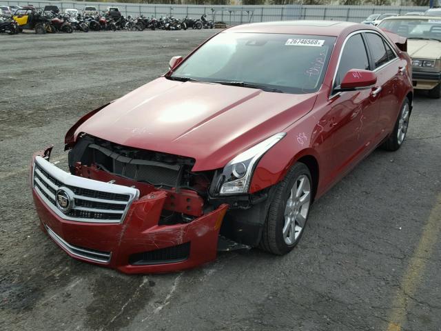 1G6AB5SA6D0143917 - 2013 CADILLAC ATS LUXURY BURGUNDY photo 2