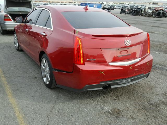 1G6AB5SA6D0143917 - 2013 CADILLAC ATS LUXURY BURGUNDY photo 3