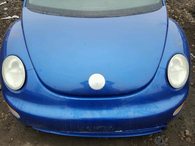 3VWBP21C43M443789 - 2003 VOLKSWAGEN NEW BEETLE BLUE photo 7