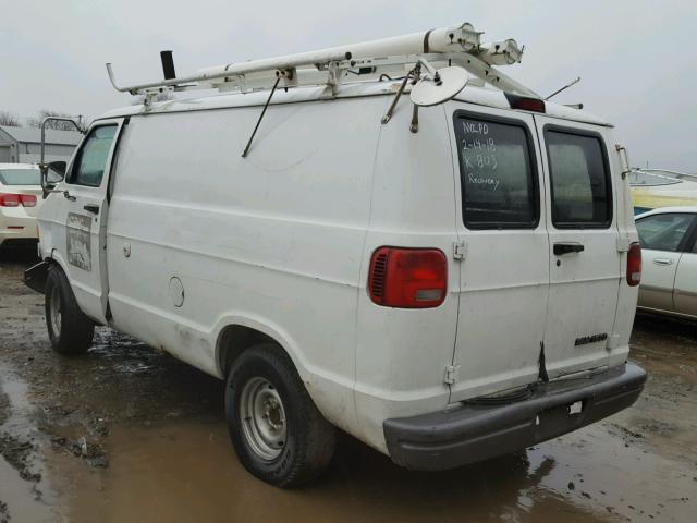 2B7HB11XXYK140923 - 2000 DODGE RAM VAN B1 WHITE photo 3